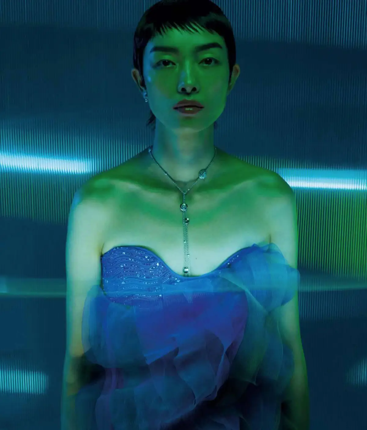 Fei Fei Sun in Tiffany & Co. on D la Repubblica January 27th, 2024 cover by Ethan James Green