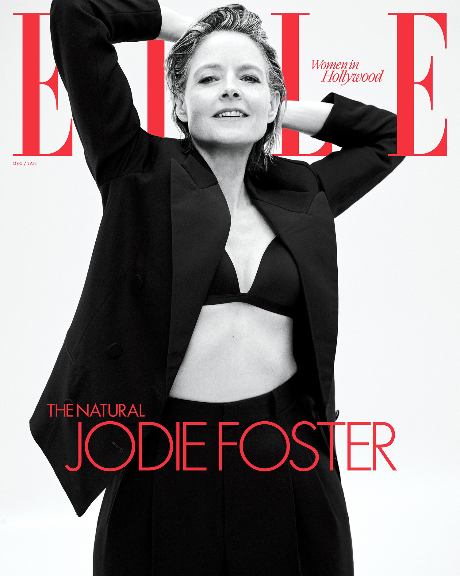 Jodie Foster covers Elle US December 2023-January 2024 by Zoey Grossman