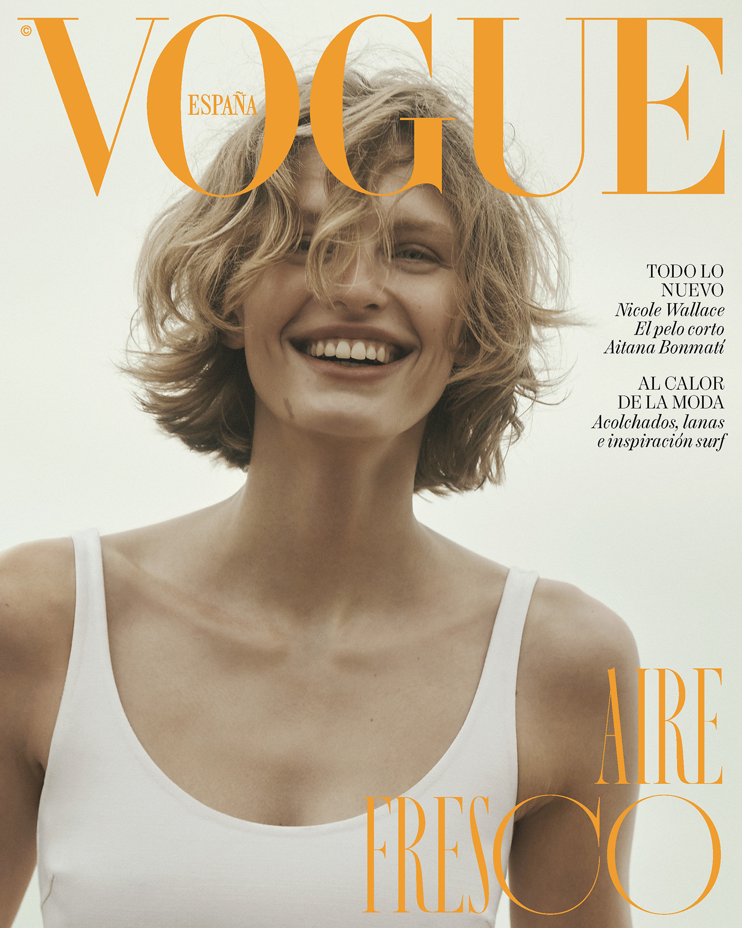 Karolina Spakowski covers Vogue Spain January 2024 by Lachlan Bailey