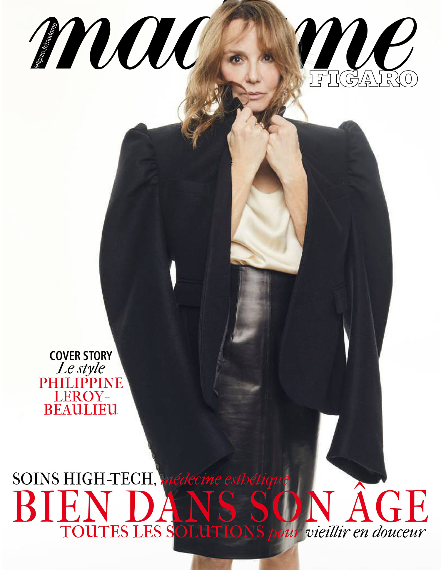 Philippine Leroy-Beaulieu covers Madame Figaro January 26th, 2024 by Luc Braquet
