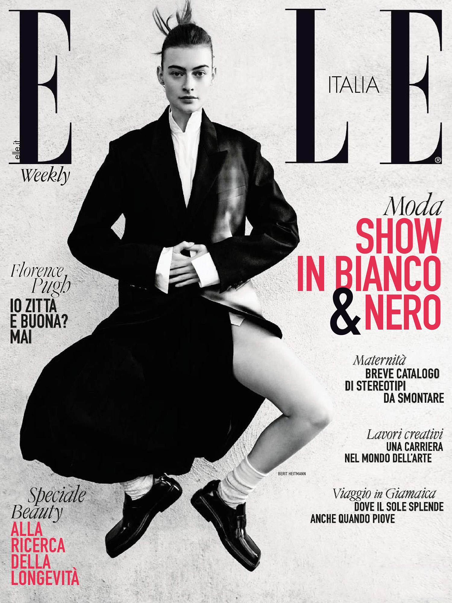 Berit Heitmann covers Elle Italia February 29th, 2024 by François Rotger