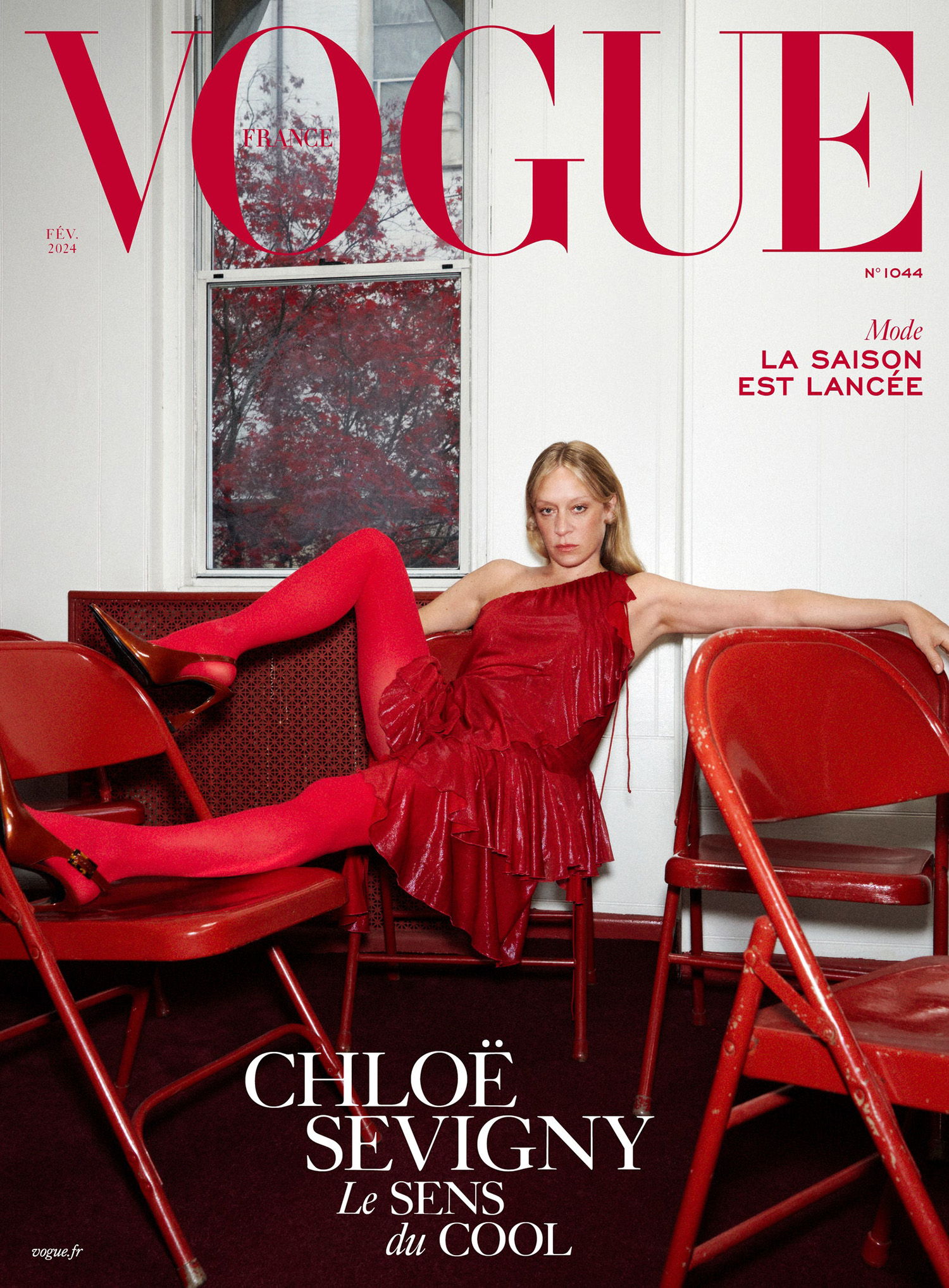 Chloë Sevigny covers Vogue France February 2024 by Larissa Hofmann