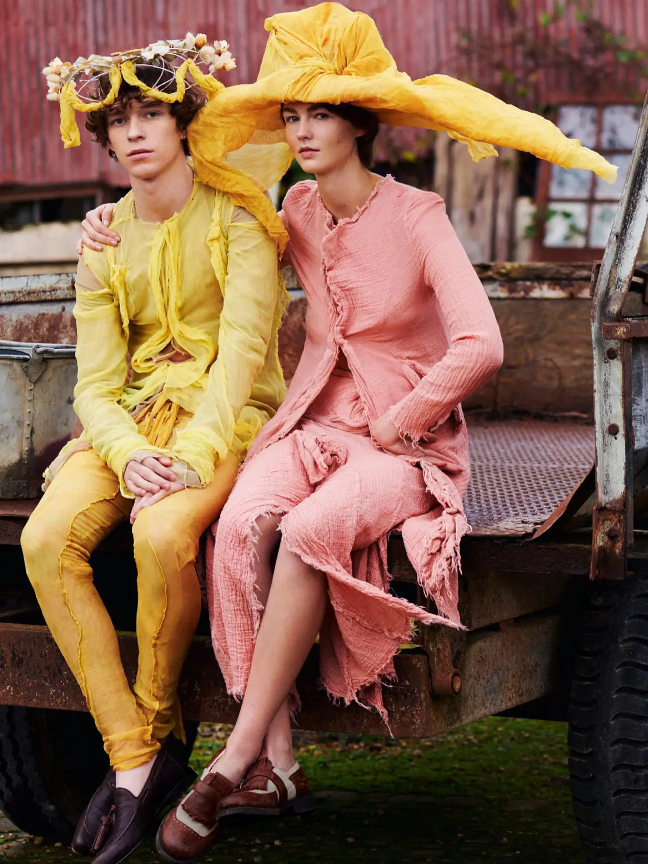 Daisy Bradford and Max Lancaster by Liz Collins for Elle Italia February 22nd, 2024