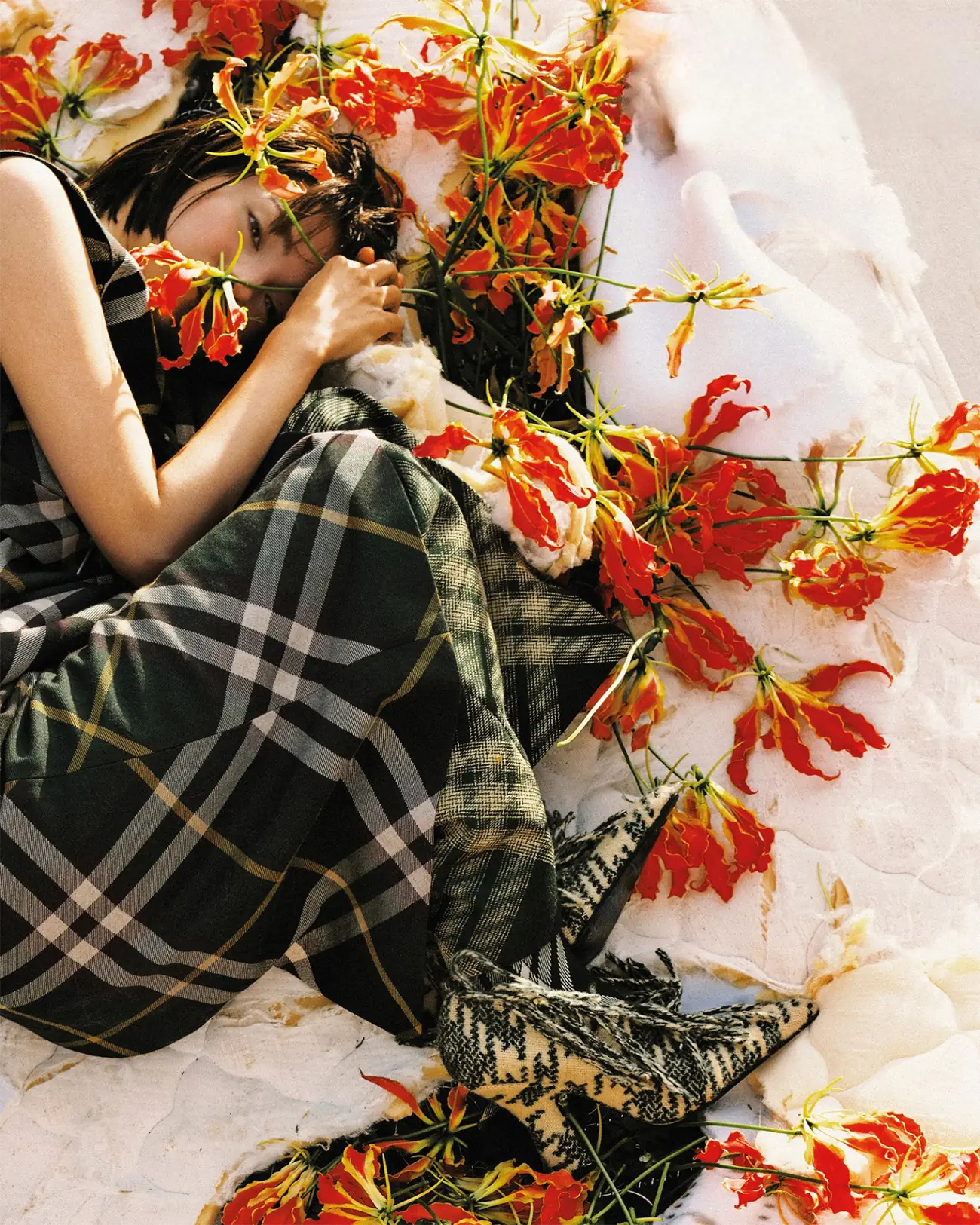 Hikari Mitsushima covers Vogue Taiwan January 2024 by Zhong Lin