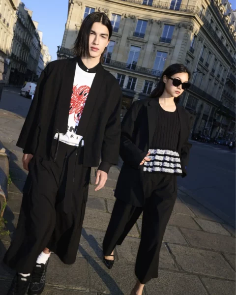 Kenzo's Spring/Summer 2024 campaign bridges East and West on Parisian streets