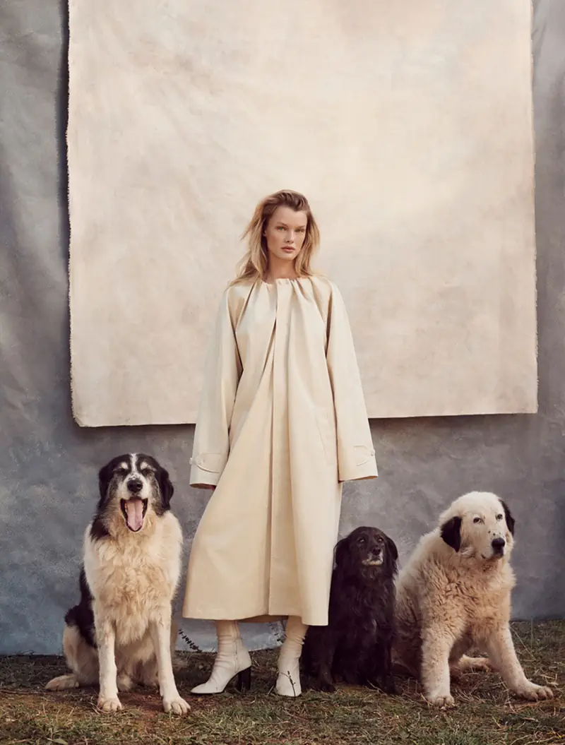 Kris Grikaite covers Vogue Greece January 2024 by Richard Phibbs