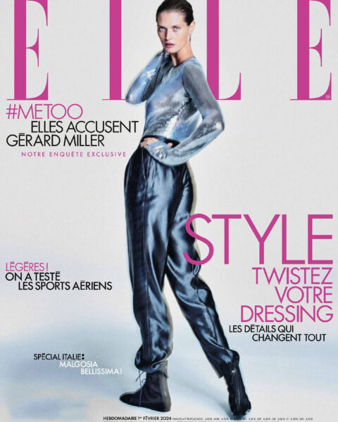 Małgosia Bela covers Elle France February 1st, 2024 by Chris Colls