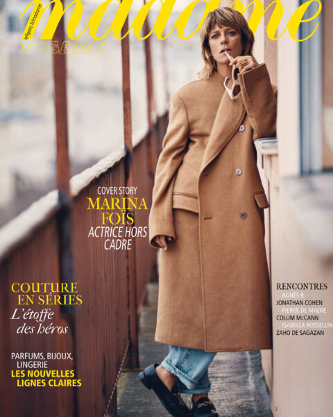 Marina Foïs covers Madame Figaro February 2nd, 2024 by Thiemo Sander