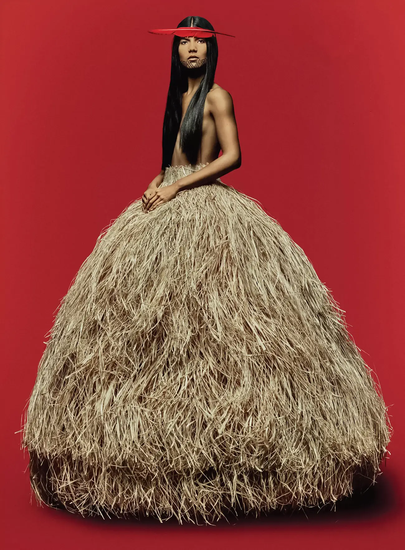 Anok Yai and Zaya Guarani by Rafael Pavarotti for British Vogue March 2024