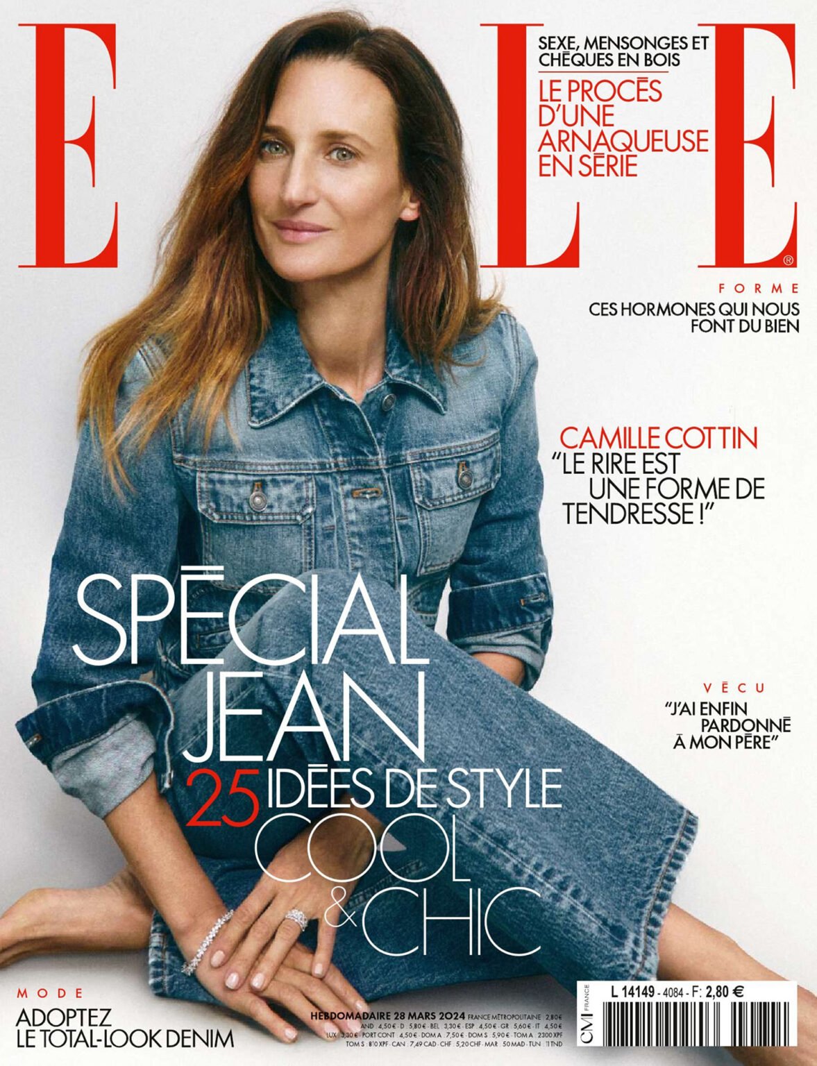 Camille Cottin covers Elle France March 28th, 2024 by Xavi Gordo