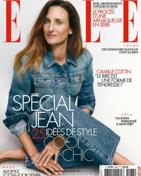 Camille Cottin covers Elle France March 28th, 2024 by Xavi Gordo
