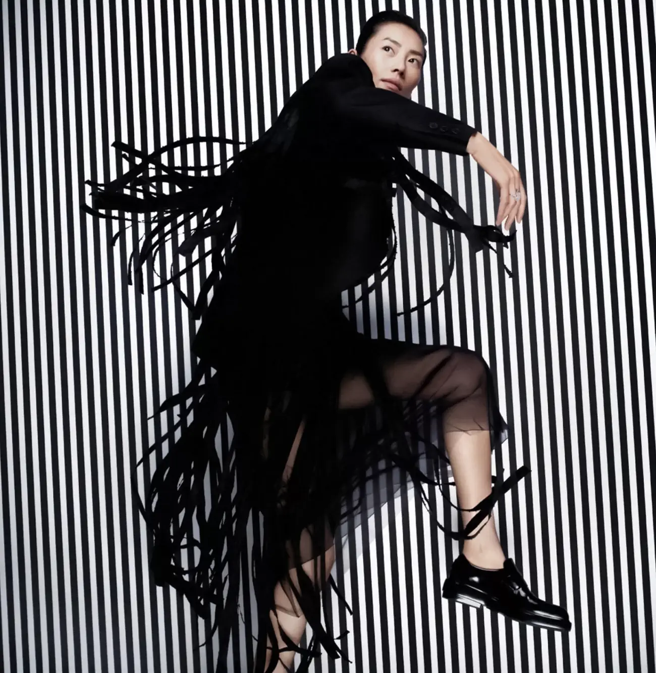 Liu Wen covers Vogue France March 2024 by Julien Martinez Leclerc