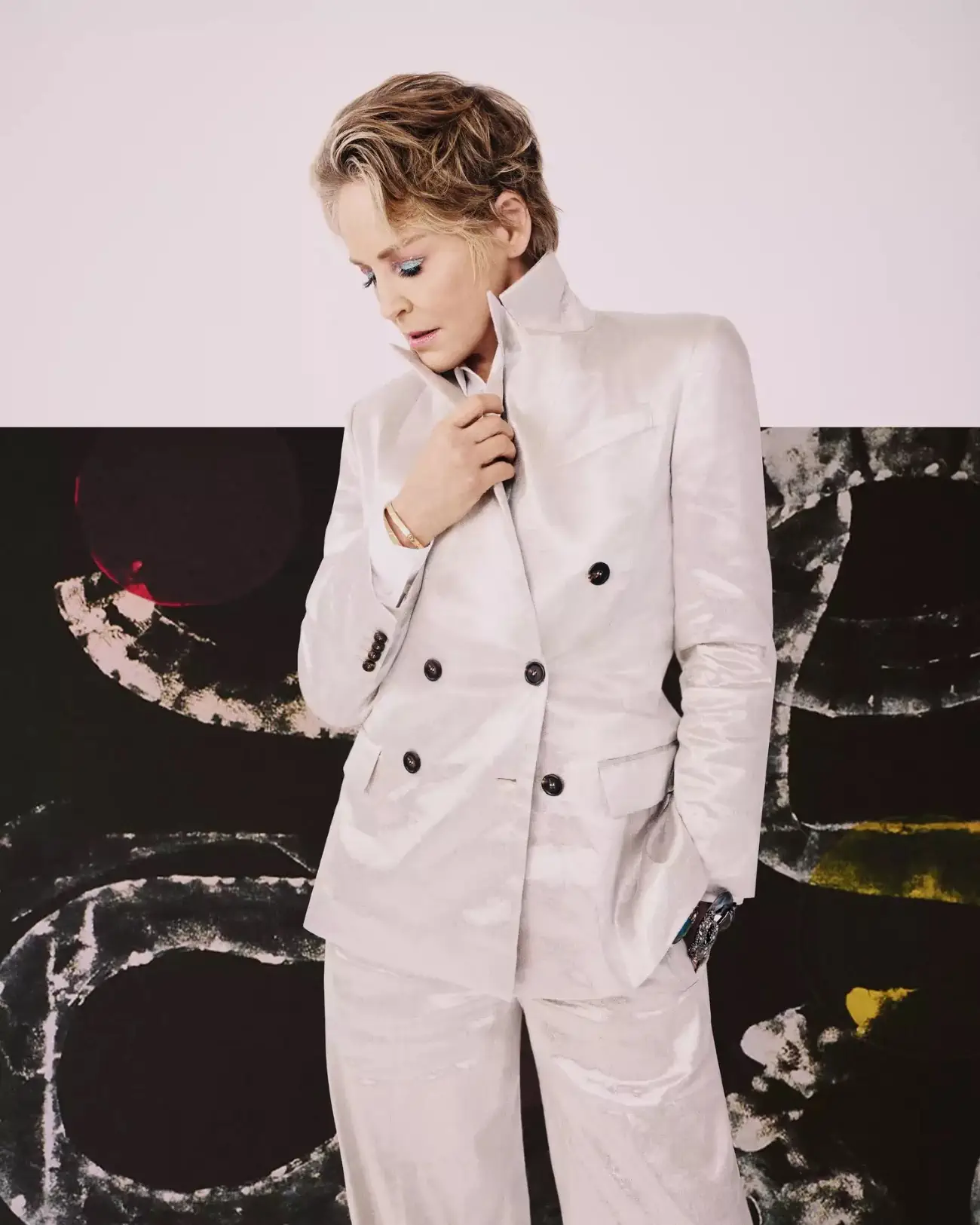 Sharon Stone covers InStyle US February 2024 by Eric Michael Roy