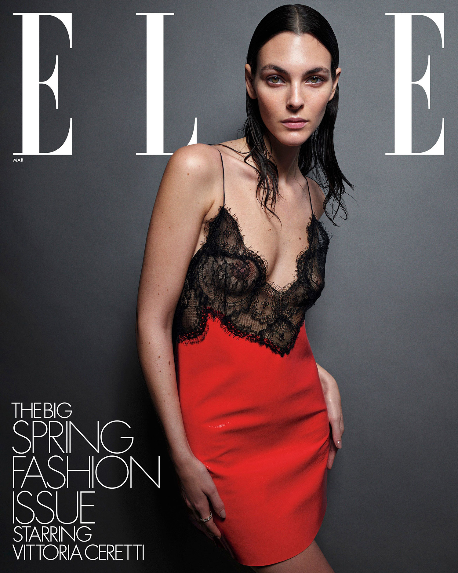 Vittoria Ceretti covers Elle US March 2024 by Mario Sorrenti