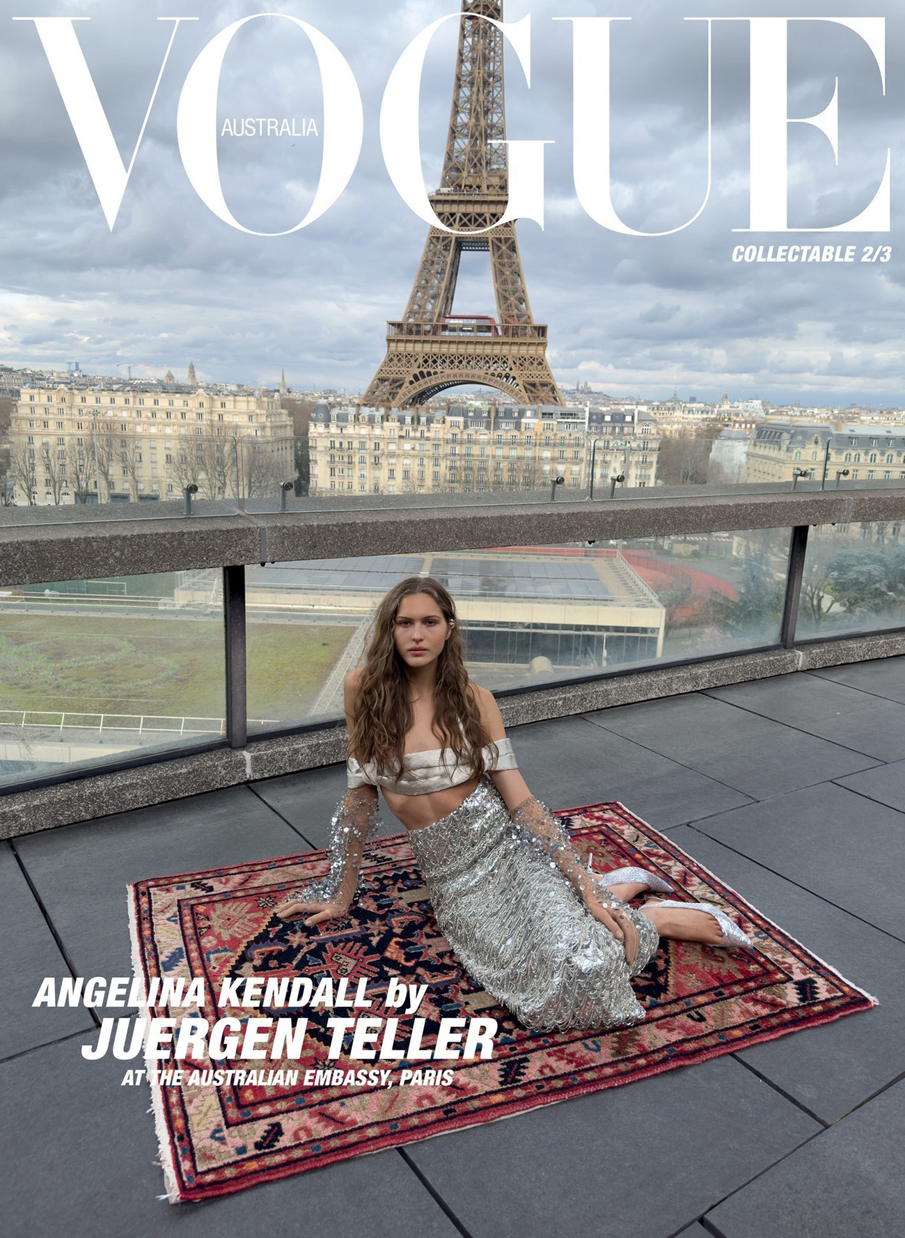 Angelina Kendall covers Vogue Australia April 2024 by Juergen Teller