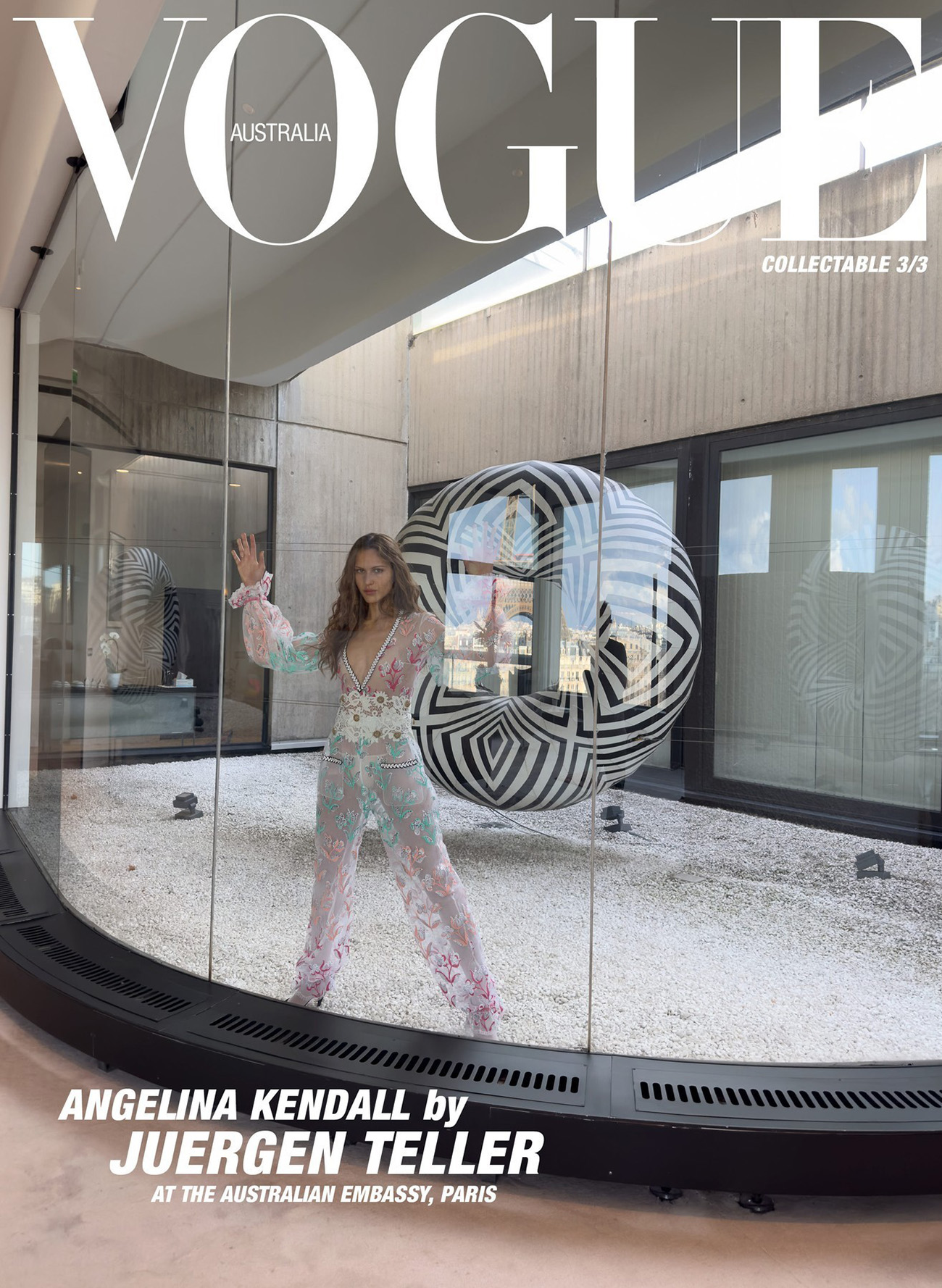 Angelina Kendall covers Vogue Australia April 2024 by Juergen Teller