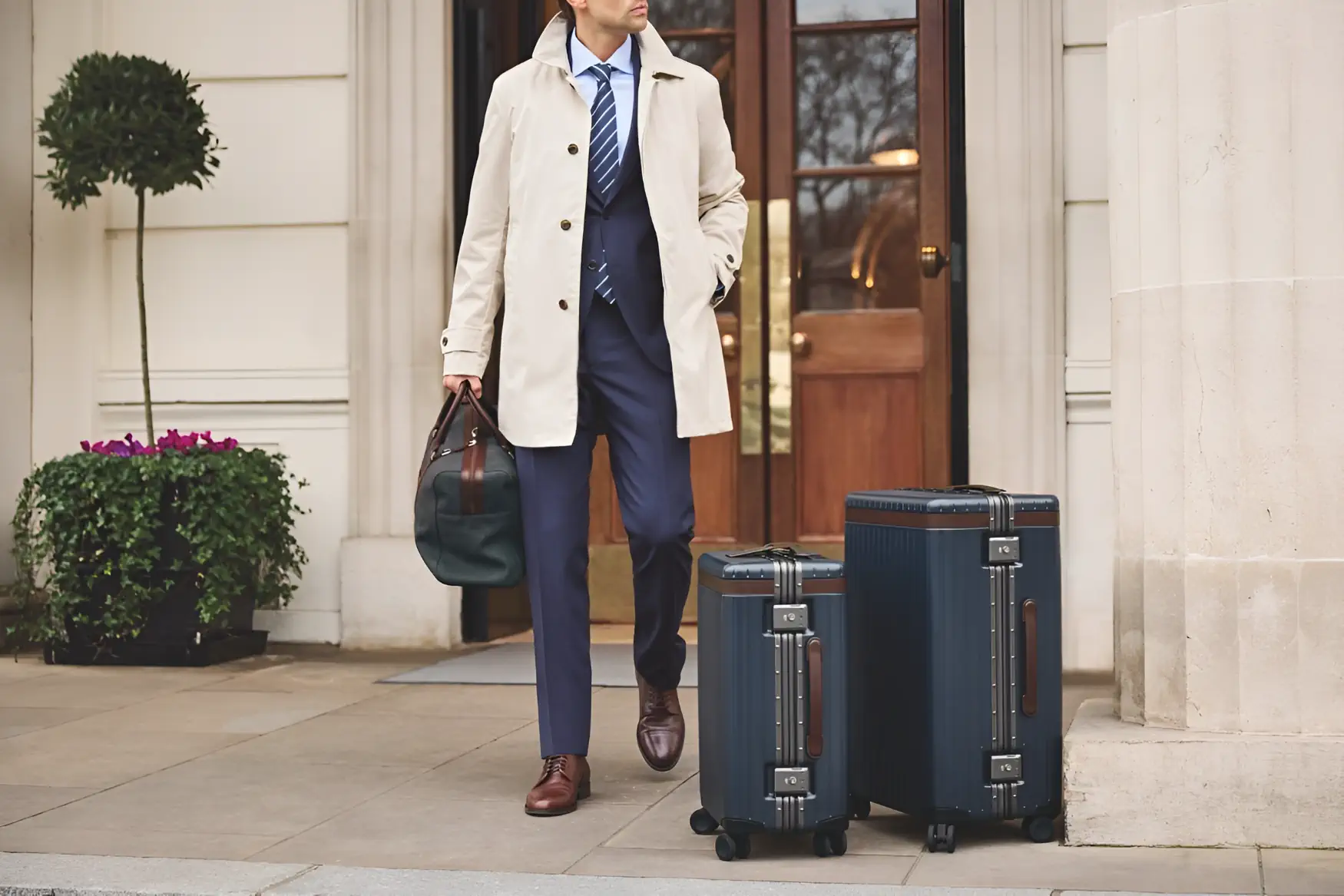 Luggage brand Carl Friedrik teams up with Hackett London for a luxury luggages collection