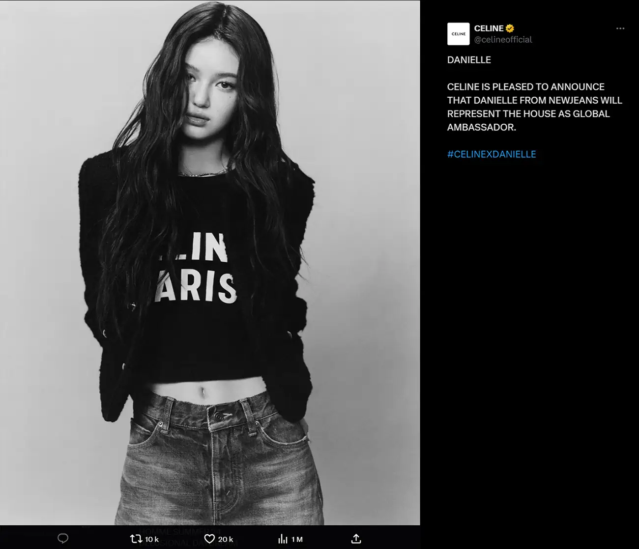 Celine named NewJeans' Danielle as global ambassador