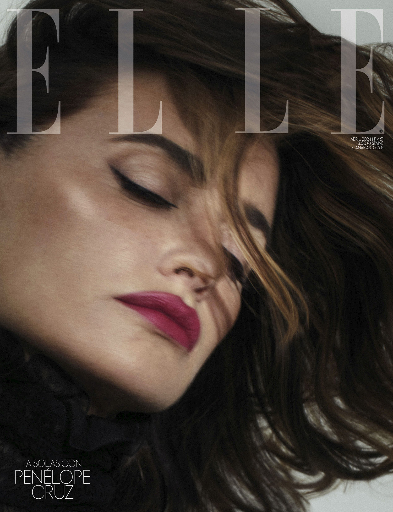 Penélope Cruz covers Elle Spain April 2024 by Xavi Gordo