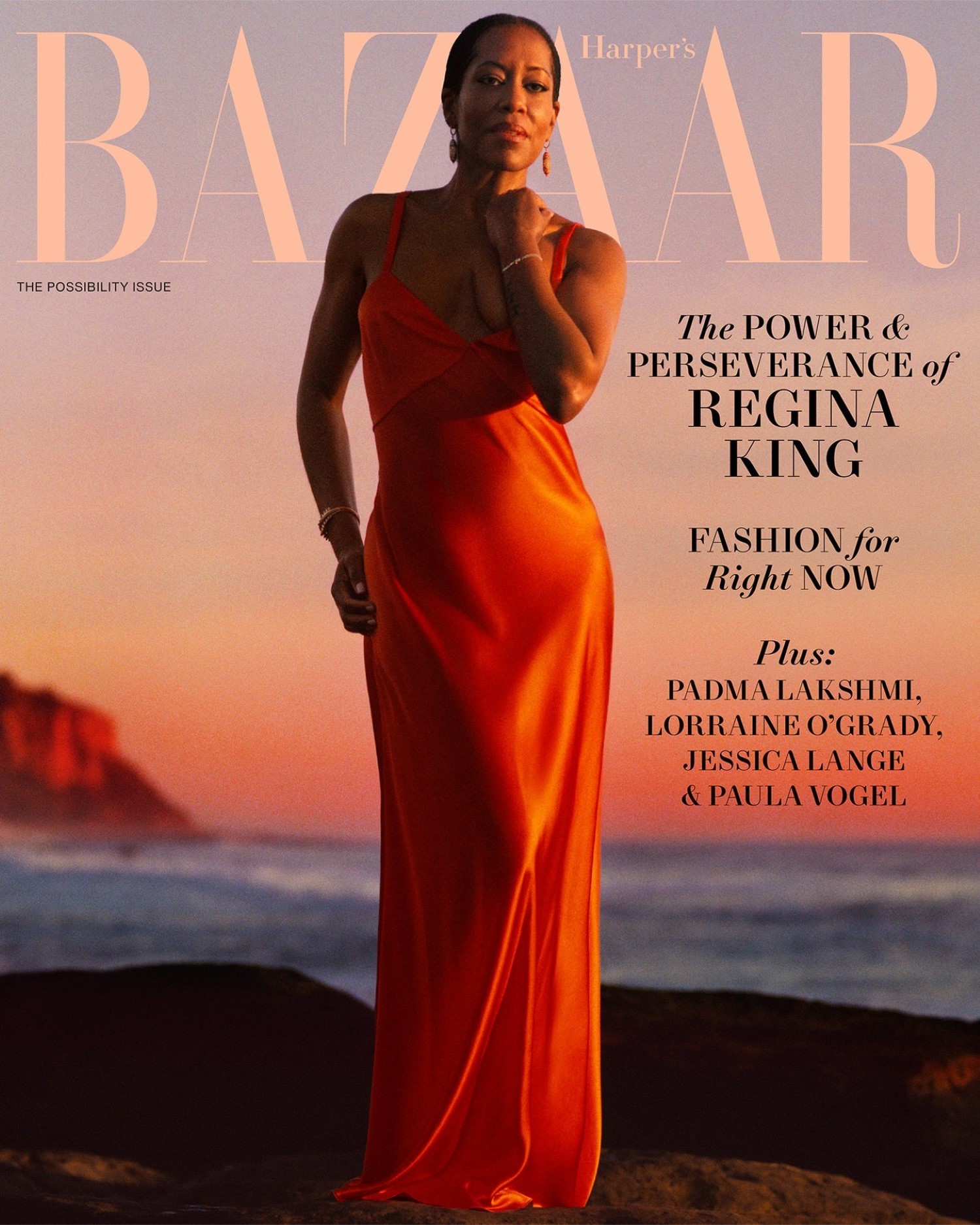 Regina King covers Harper’s Bazaar US April 2024 by Luis Alberto Rodriguez