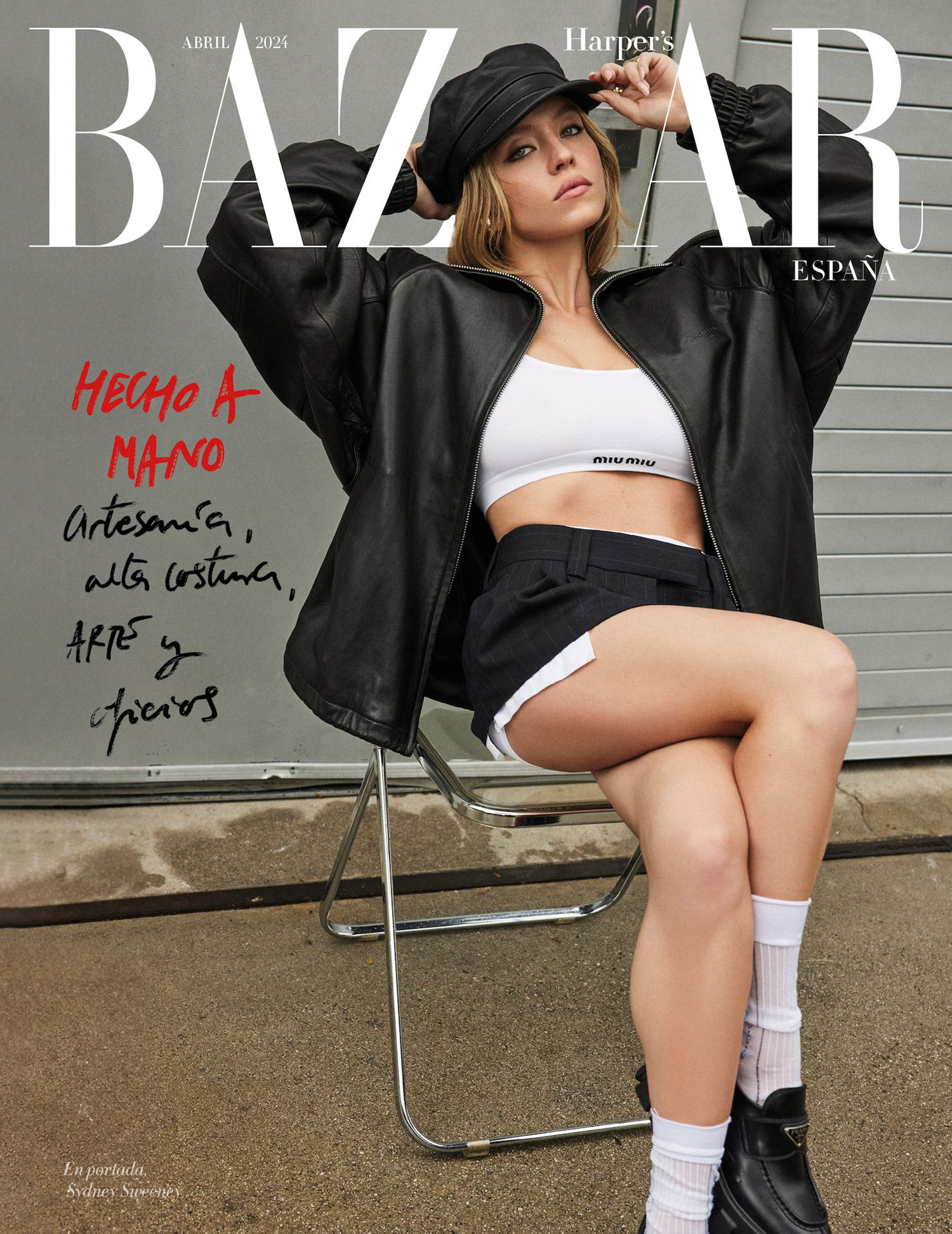 Sydney Sweeney covers Harper’s Bazaar Spain April 2024 by David Roemer