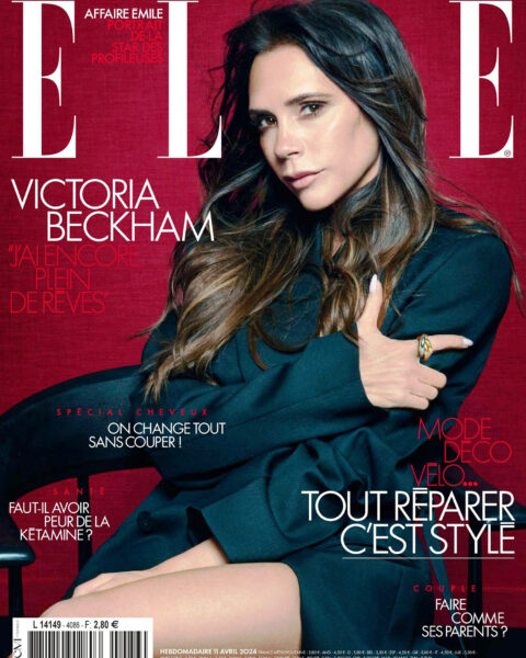 Victoria Beckham covers Elle France April 11th, 2024 by Sofia Sanchez & Mauro Mongiello