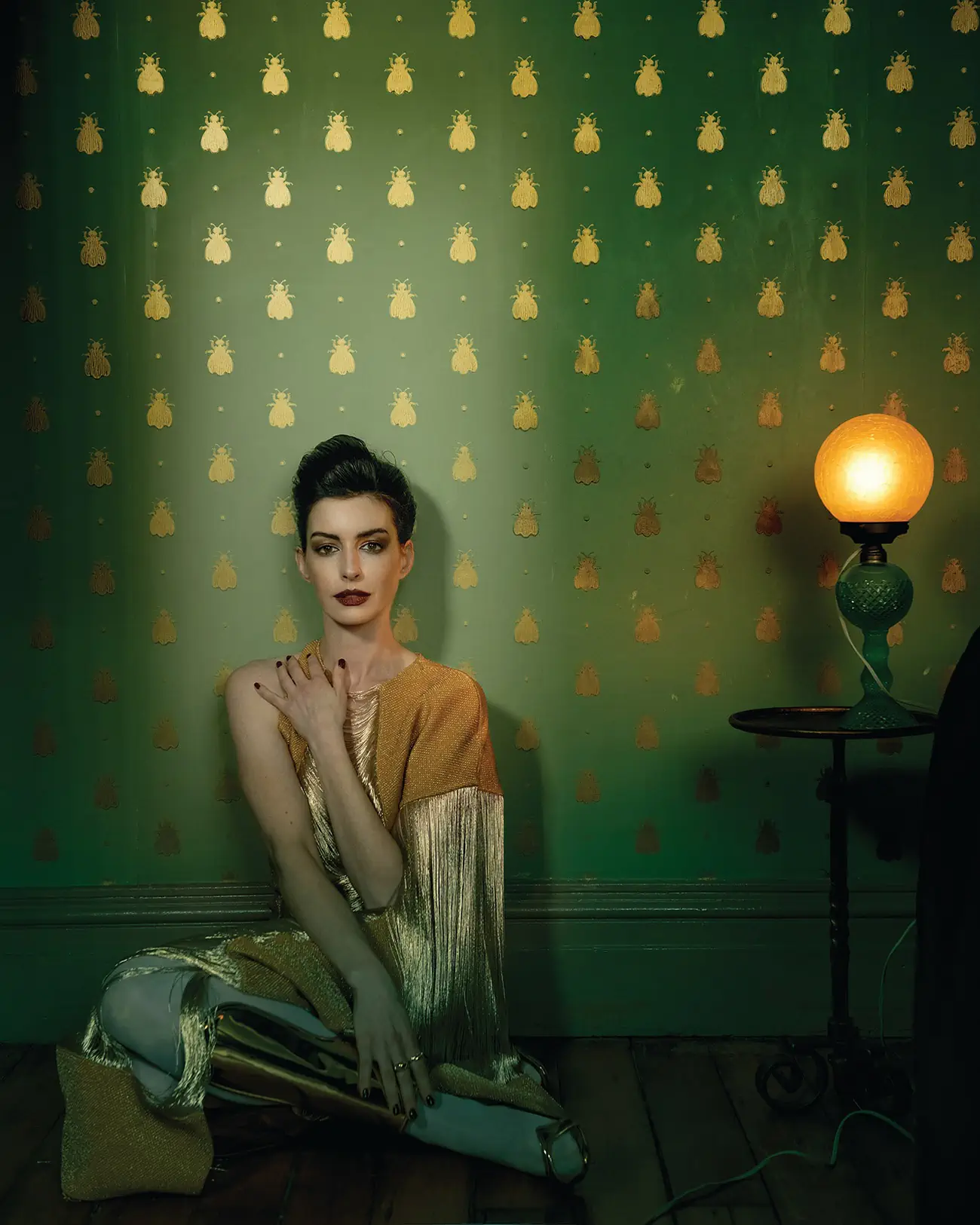 Anne Hathaway covers Vanity Fair April 2024 by Norman Jean Roy