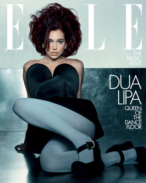 Dua Lipa covers Elle US May 2024 by Dan Beleiu