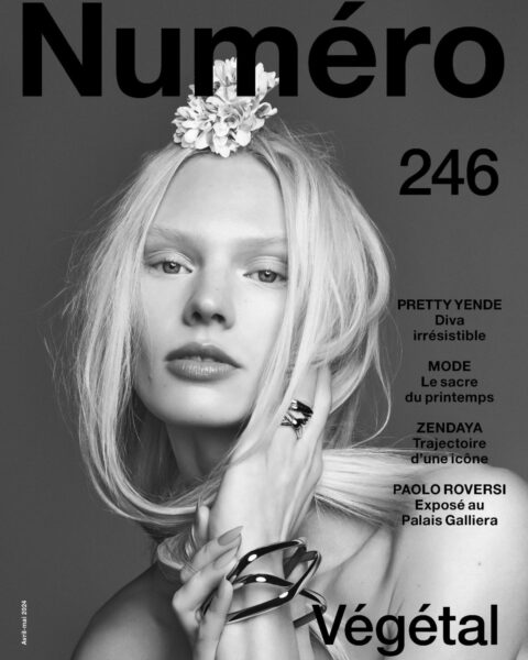 Vilma Sjöberg covers Numéro April-May 2024 by Ben Hassett