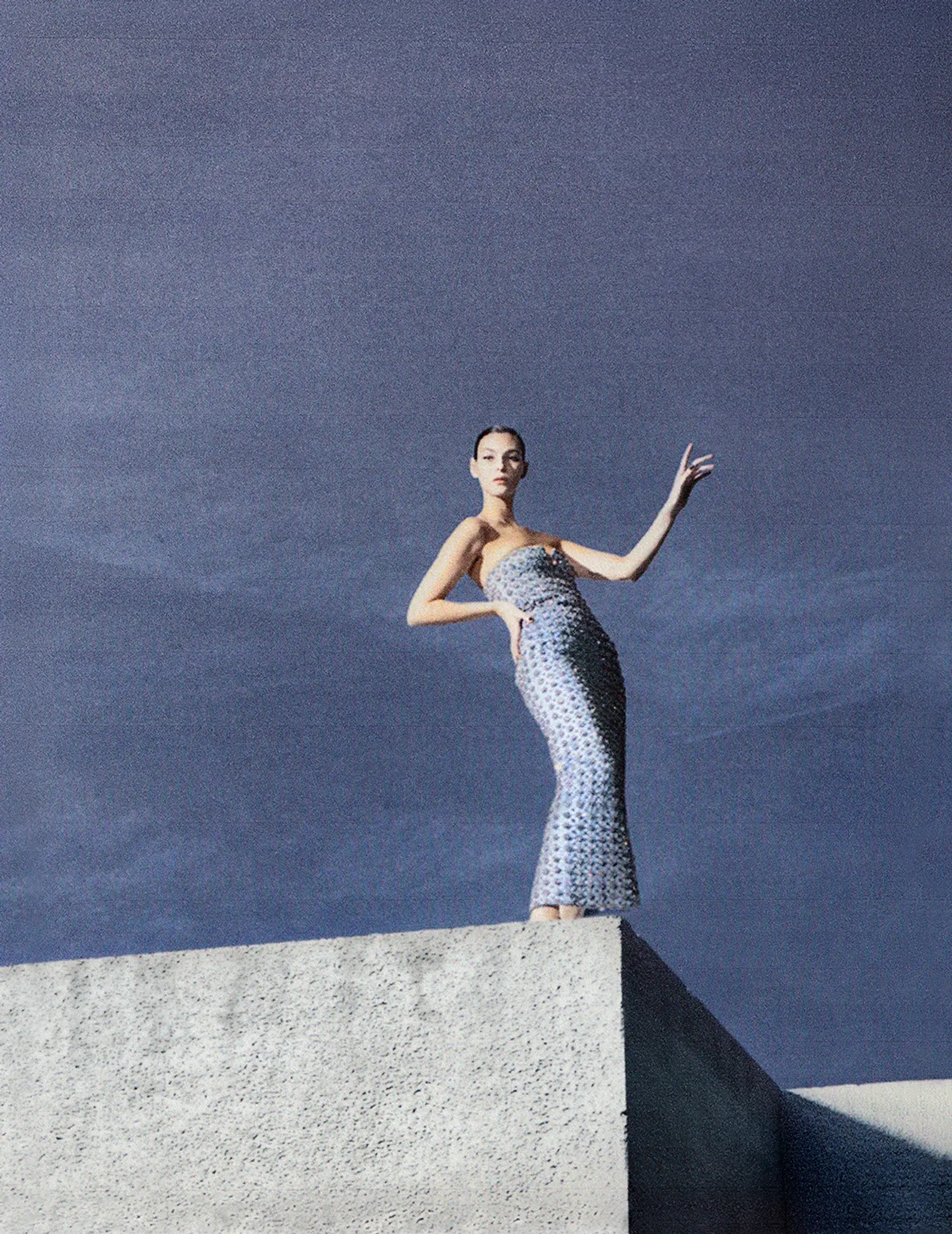Vittoria Ceretti in Gucci on Dazed Magazine Spring 2024 by Thibaut Grevet
