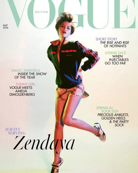 Zendaya covers British Vogue May 2024 by Cariljn Jacobs